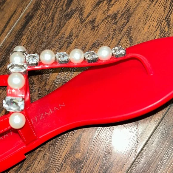 Stuart Weitzman Embellished Sandals - Picture 9 of 12
